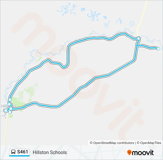 S461 Bus Line Map
