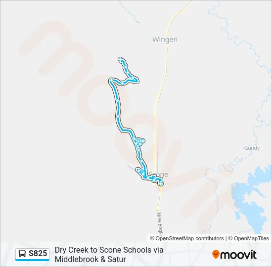 S825 Bus Line Map