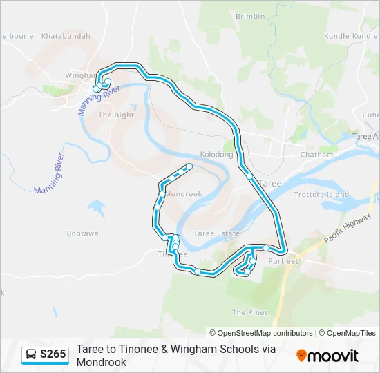 Mapa de S265 de 