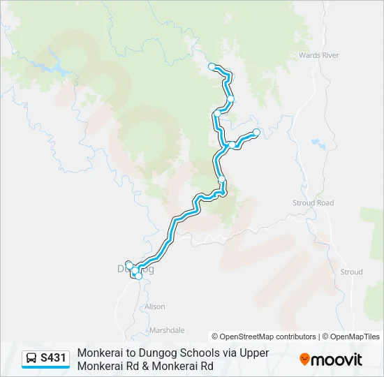 S431 Bus Line Map