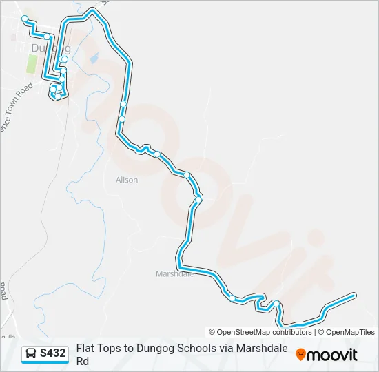 S432 Bus Line Map