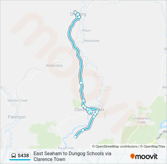 S438 Bus Line Map