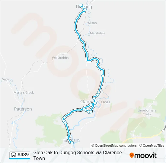 S439 Bus Line Map