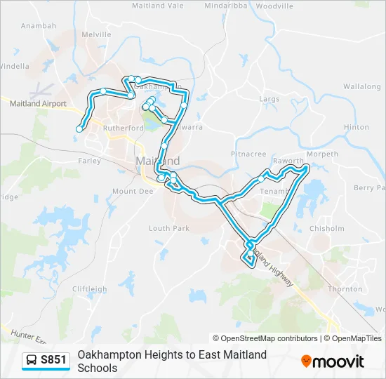 Mapa de S851 de 