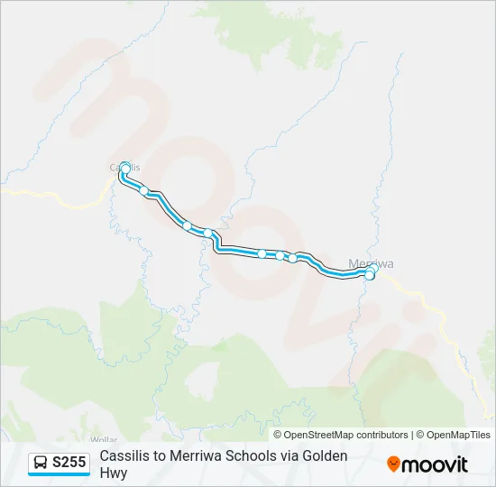 S255 Bus Line Map