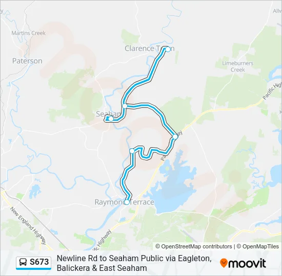 S673 Bus Line Map