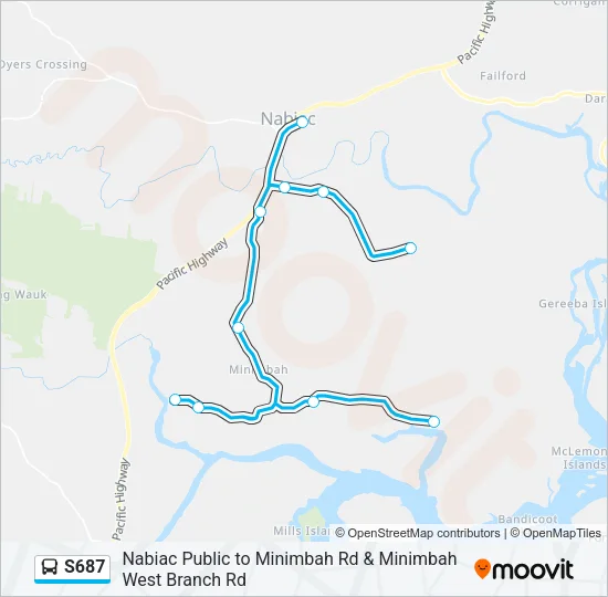 S687 Bus Line Map
