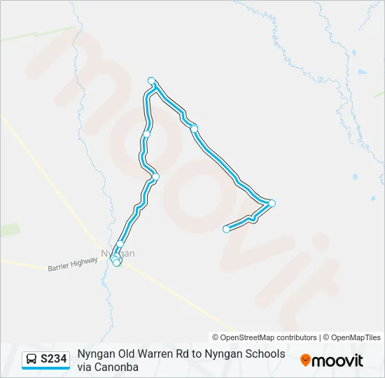 S234 Bus Line Map