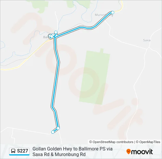 S227 Bus Line Map
