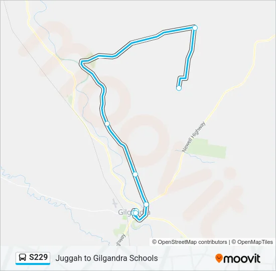 S229 Bus Line Map