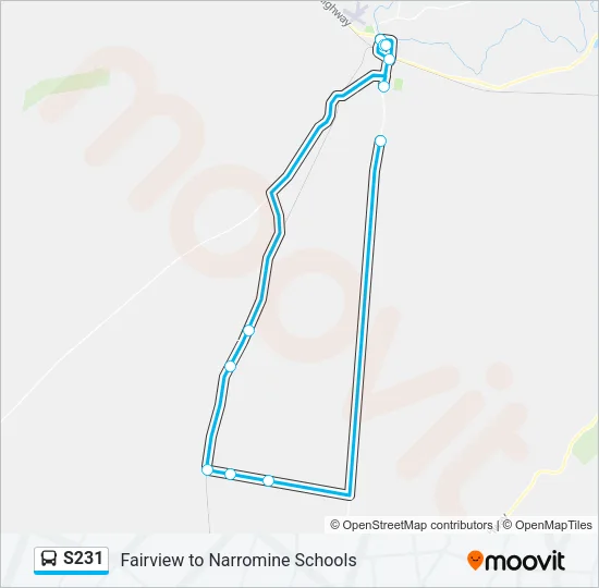 S231 Bus Line Map