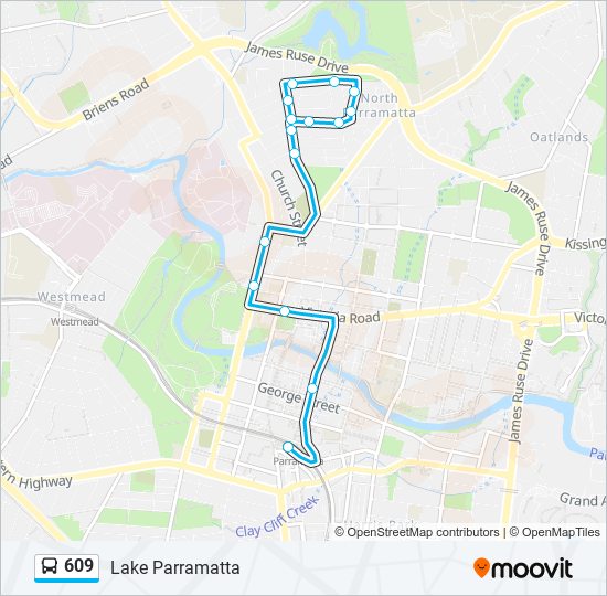 609 bus Line Map