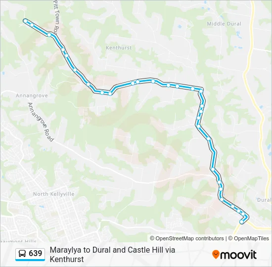 639 Bus Line Map