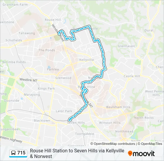 715 Bus Line Map
