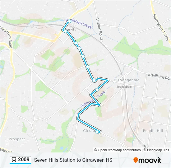 2009 Bus Line Map