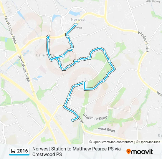 2016 Bus Line Map