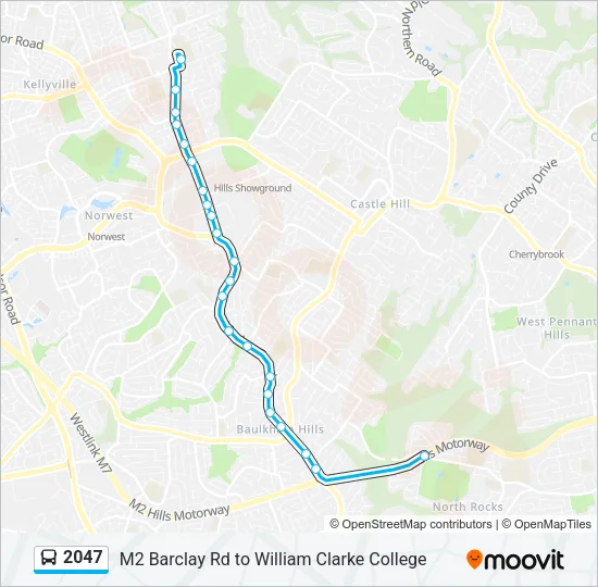 2047 Bus Line Map