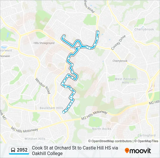2052 Bus Line Map
