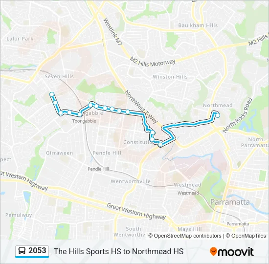 2053 Bus Line Map