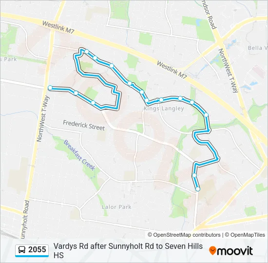 2055 Bus Line Map