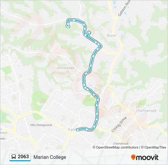 2063 Bus Line Map