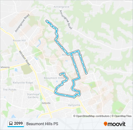 2099 bus Line Map