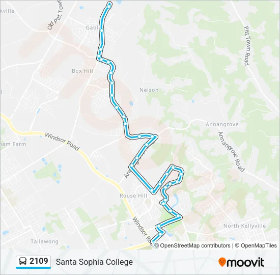 2109 Bus Line Map