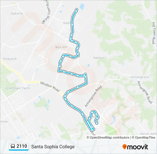 2110 Bus Line Map