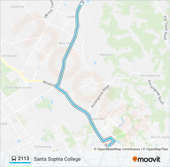 2113 Bus Line Map