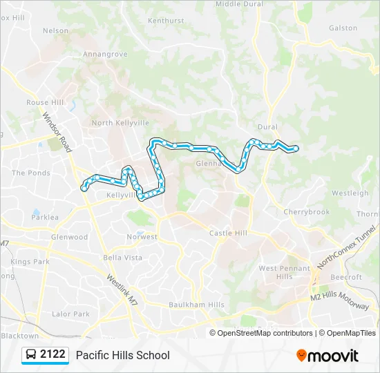 2122 Route: Schedules, Stops & Maps - Pacific Hills School (Updated)