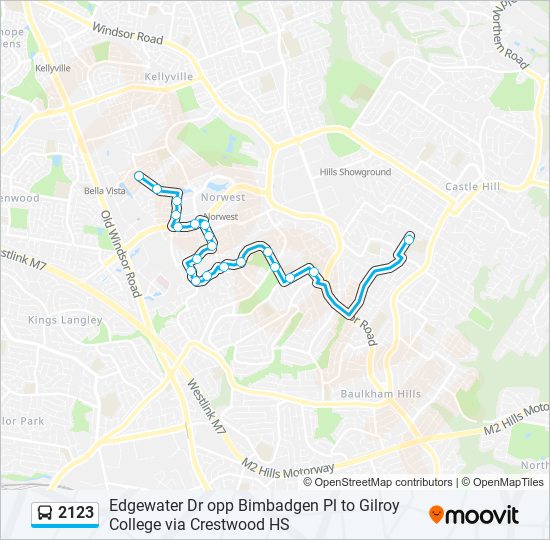 2123 bus Line Map