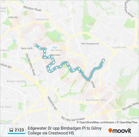 2123 Bus Line Map