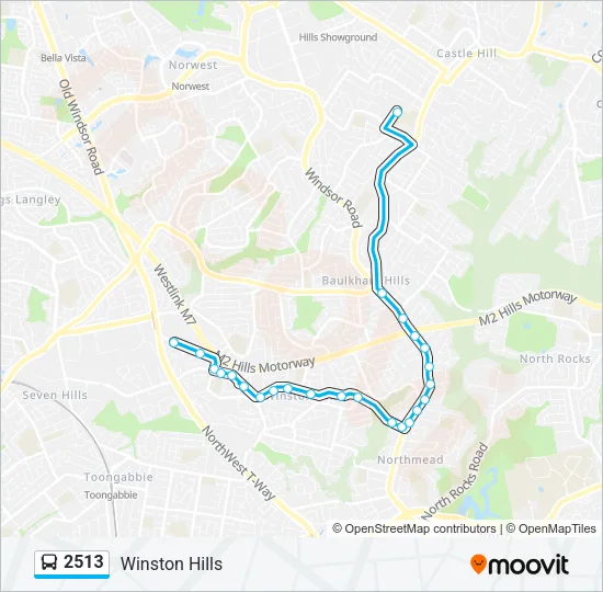 2513 Bus Line Map