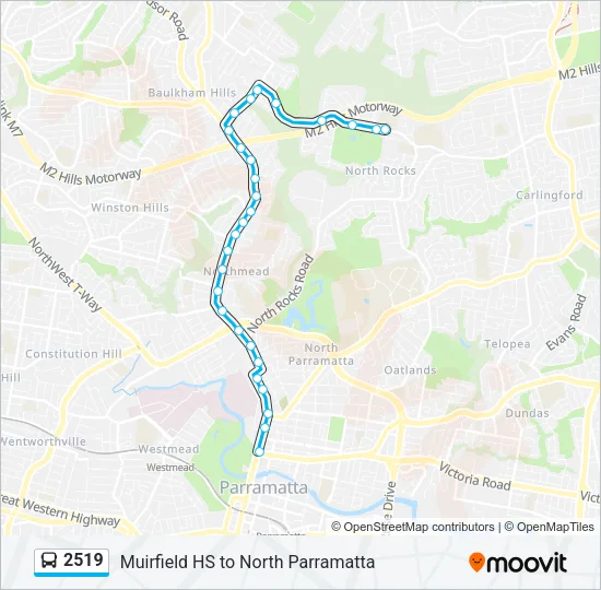 2519 Bus Line Map