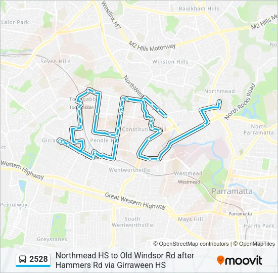 2528 Bus Line Map