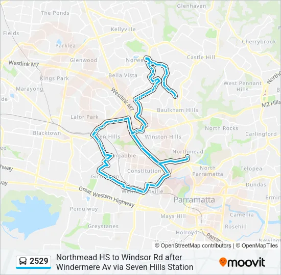 2529 Bus Line Map
