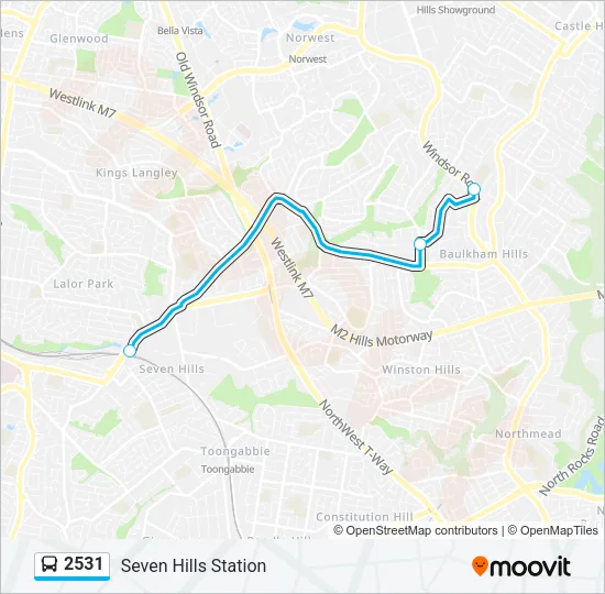 2531 Bus Line Map