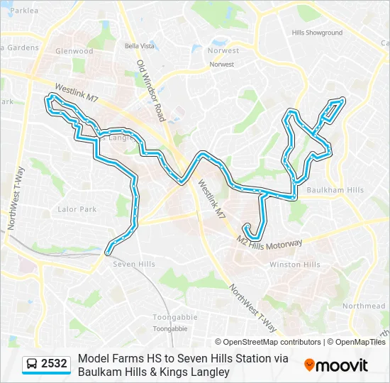 2532 Route: Schedules, Stops & Maps - Seven Hills Station (Updated)