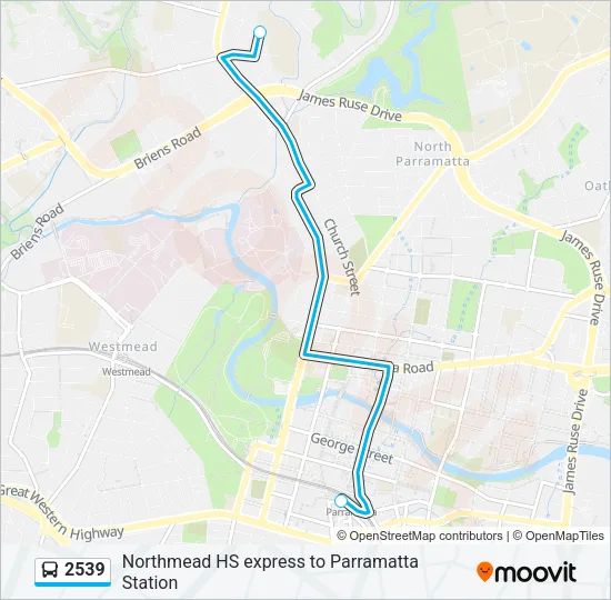 2539 Bus Line Map