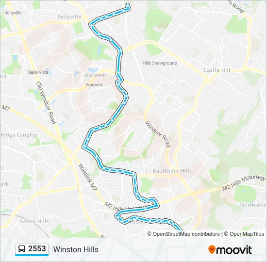 2553 Bus Line Map