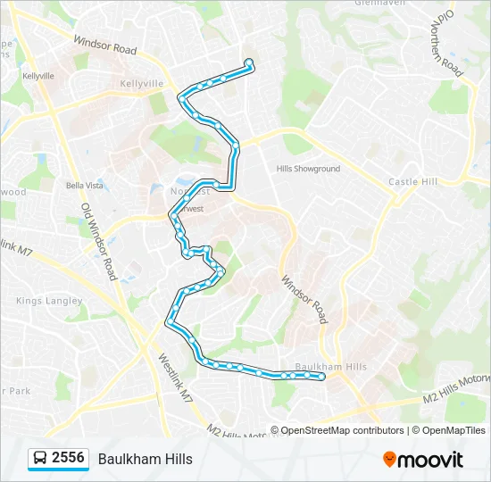 2556 Bus Line Map
