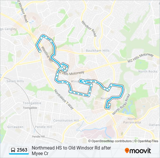 2563 bus Line Map