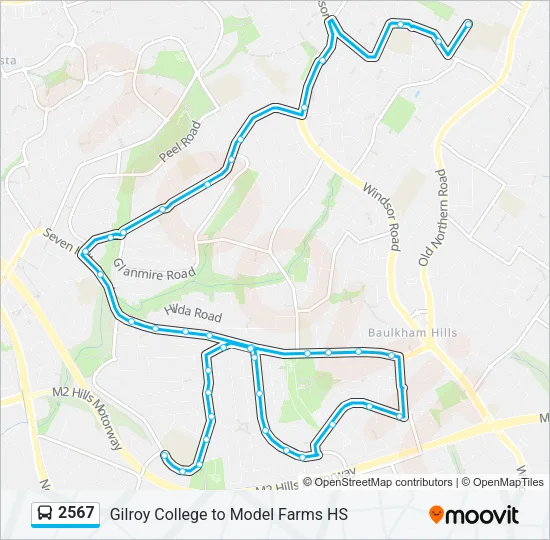 2567 Bus Line Map
