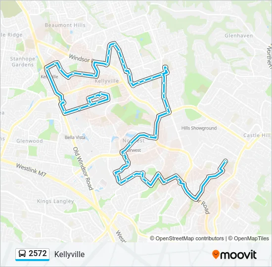 2572 Bus Line Map