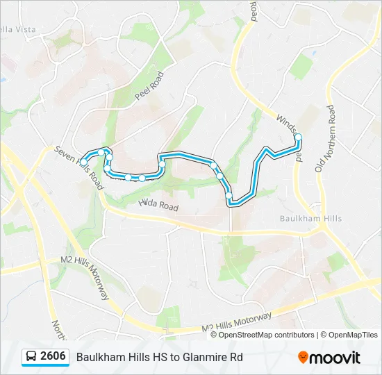 2606 Bus Line Map