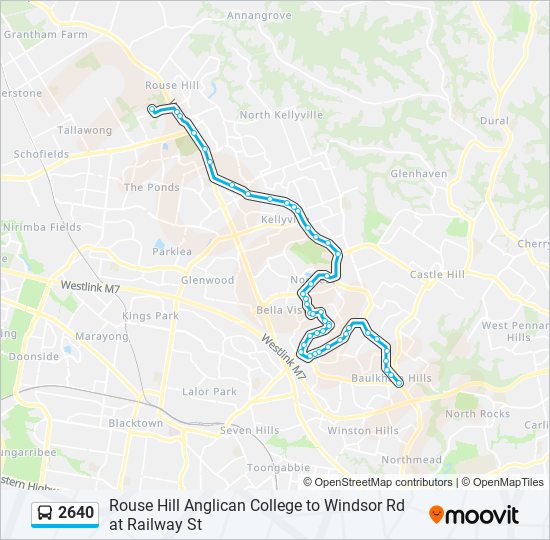 2640 bus Line Map