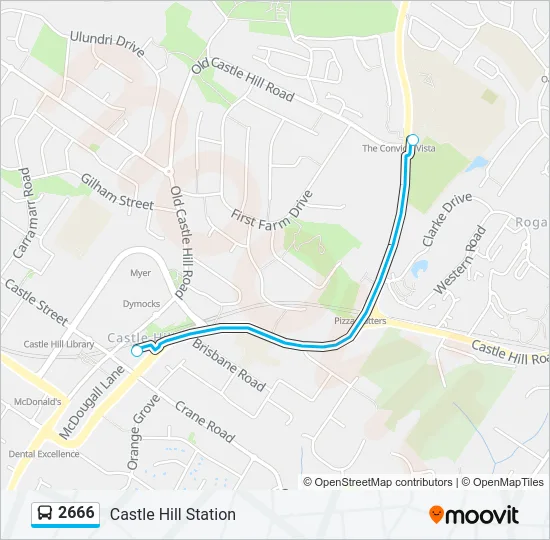 2666 Bus Line Map