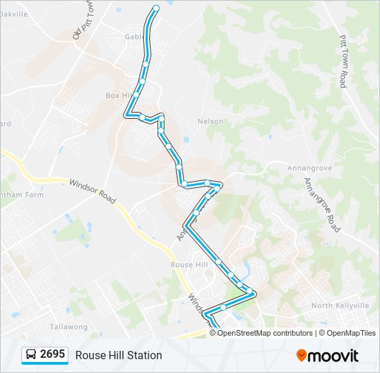 Mapa de 2695 de autobús