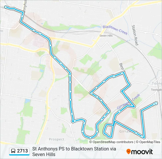 2713 Bus Line Map