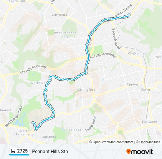 2725 bus Line Map